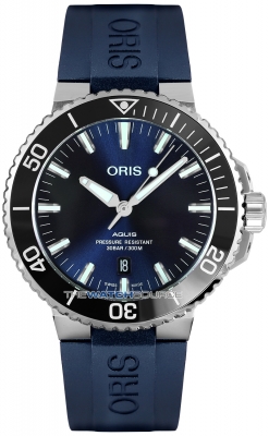 Buy this new Oris Aquis Date 43.5mm 01 733 7730 4135-07 4 24 65EB mens watch for the discount price of £1,487.00. UK Retailer.